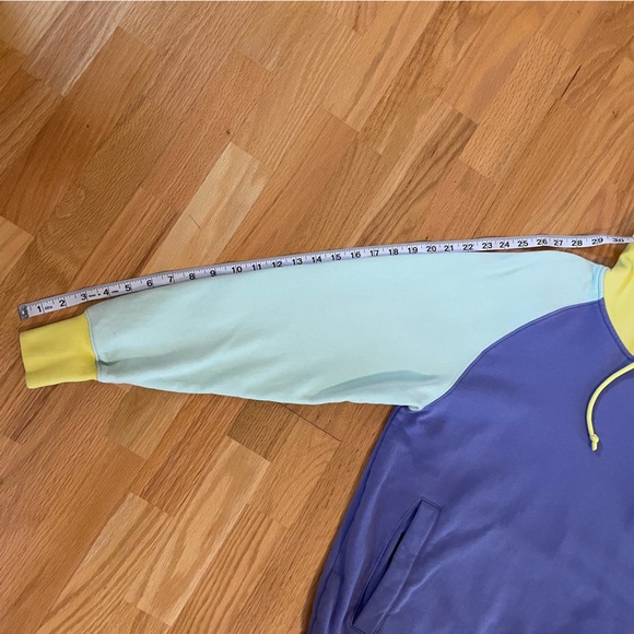 Teddy Fresh Color-block Heavyweight 100% Cotton Hoodie Size Small EUC - Picture 7 of 13